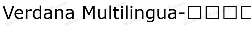 Verdana Multilingua字体转换